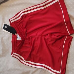 Adidas Red Squadra Soccer Shorts NWT